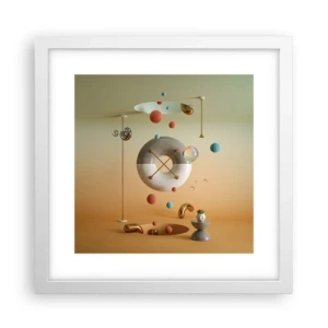 Póster en marco blanco - Todo puede suceder - 30x30 cm