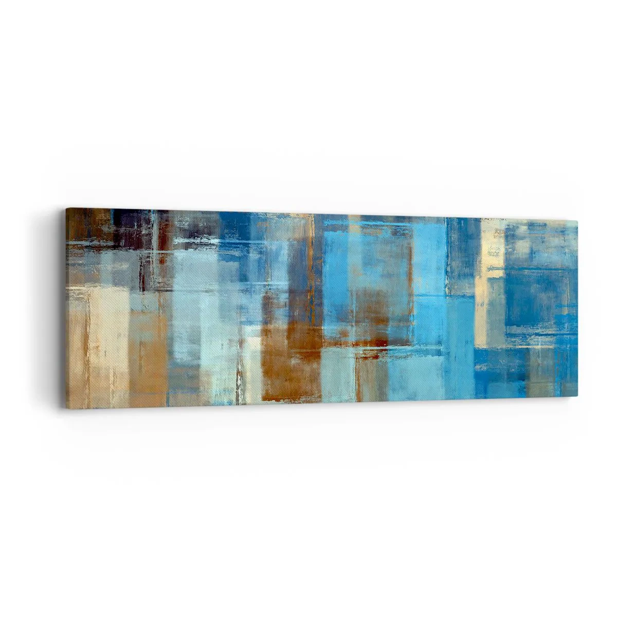 Cuadro sobre lienzo - Impresión de Imagen - A través del velo azul - 90x30 cm