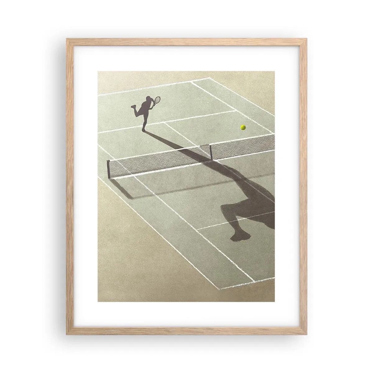 Póster en marco roble claro - Véncete a ti mismo - 40x50 cm