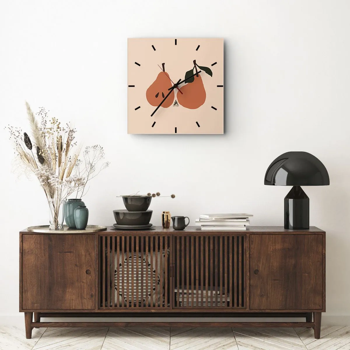 Reloj de pared - Reloj de vidrio - La dulzura misma - 30x30 cm