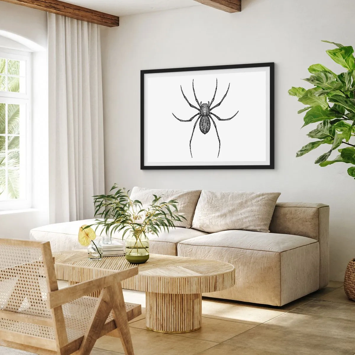 Póster en marco negro - Precisión inquietante - 100x70 cm
