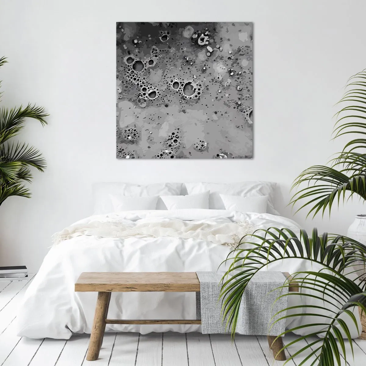 Cuadro sobre lienzo - Impresión de Imagen - Como un paisaje lunar - 40x40 cm