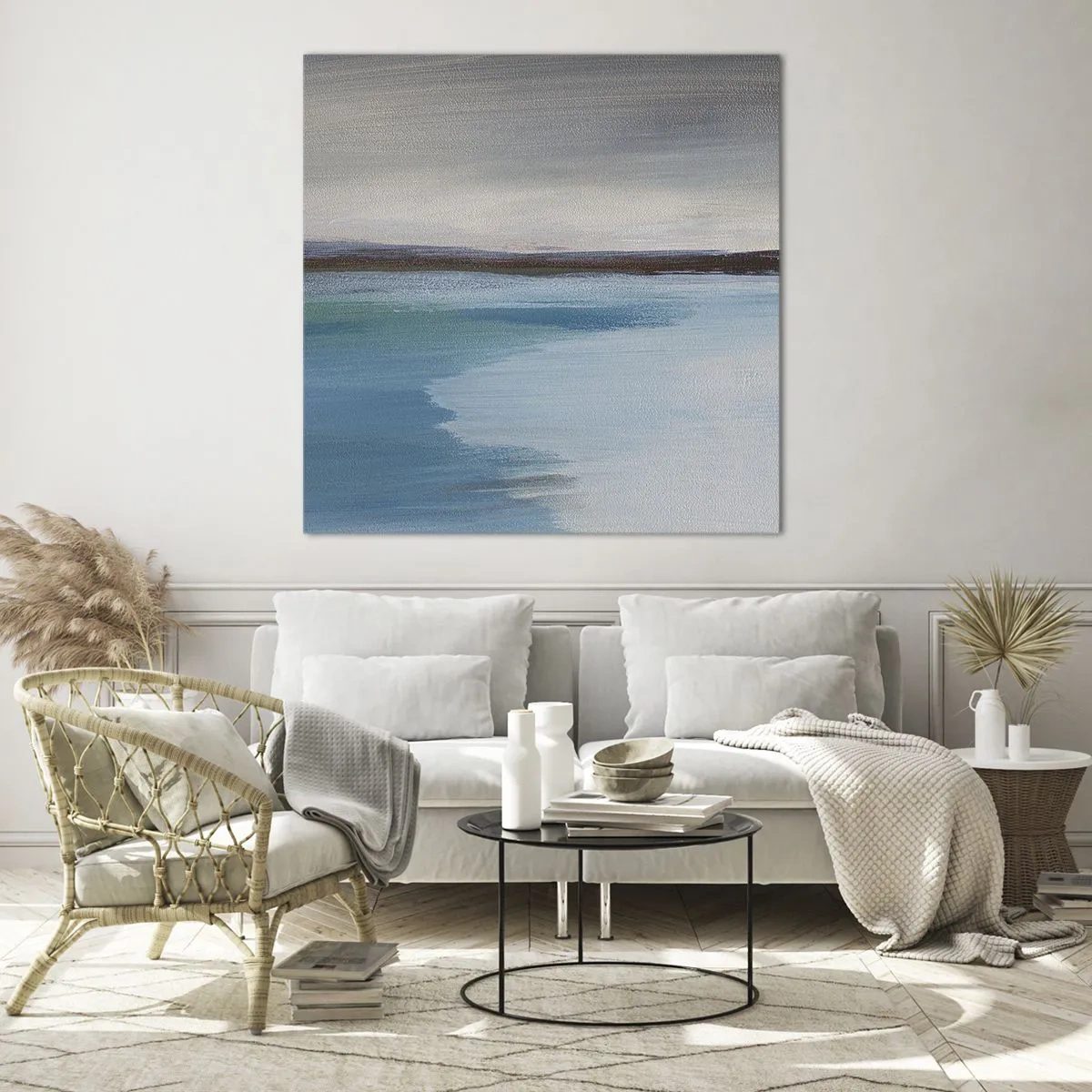 Cuadro sobre vidrio - Impresiones sobre Vidrio - Paisaje horizontal - 70x70 cm