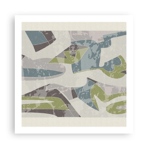 Póster - Composición tras vidriera - 60x60 cm