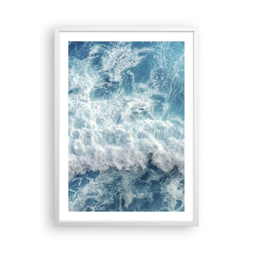 Póster en marco blanco - Alegre y con mucho brío - 50x70 cm