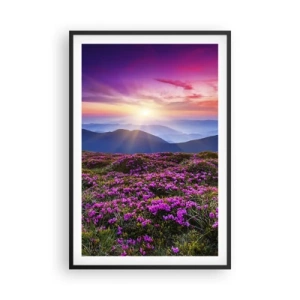 Póster en marco negro - Dulce aroma a frescura - 61x91 cm