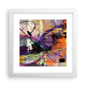 Póster en marco blanco - Siempre hay más de un camino - 30x30 cm