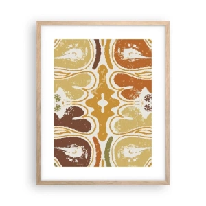 Póster en marco roble claro - Abstracción sentimental - 40x50 cm