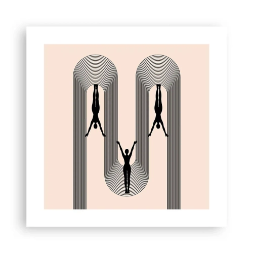 Póster - Al revés, o no - 40x40 cm