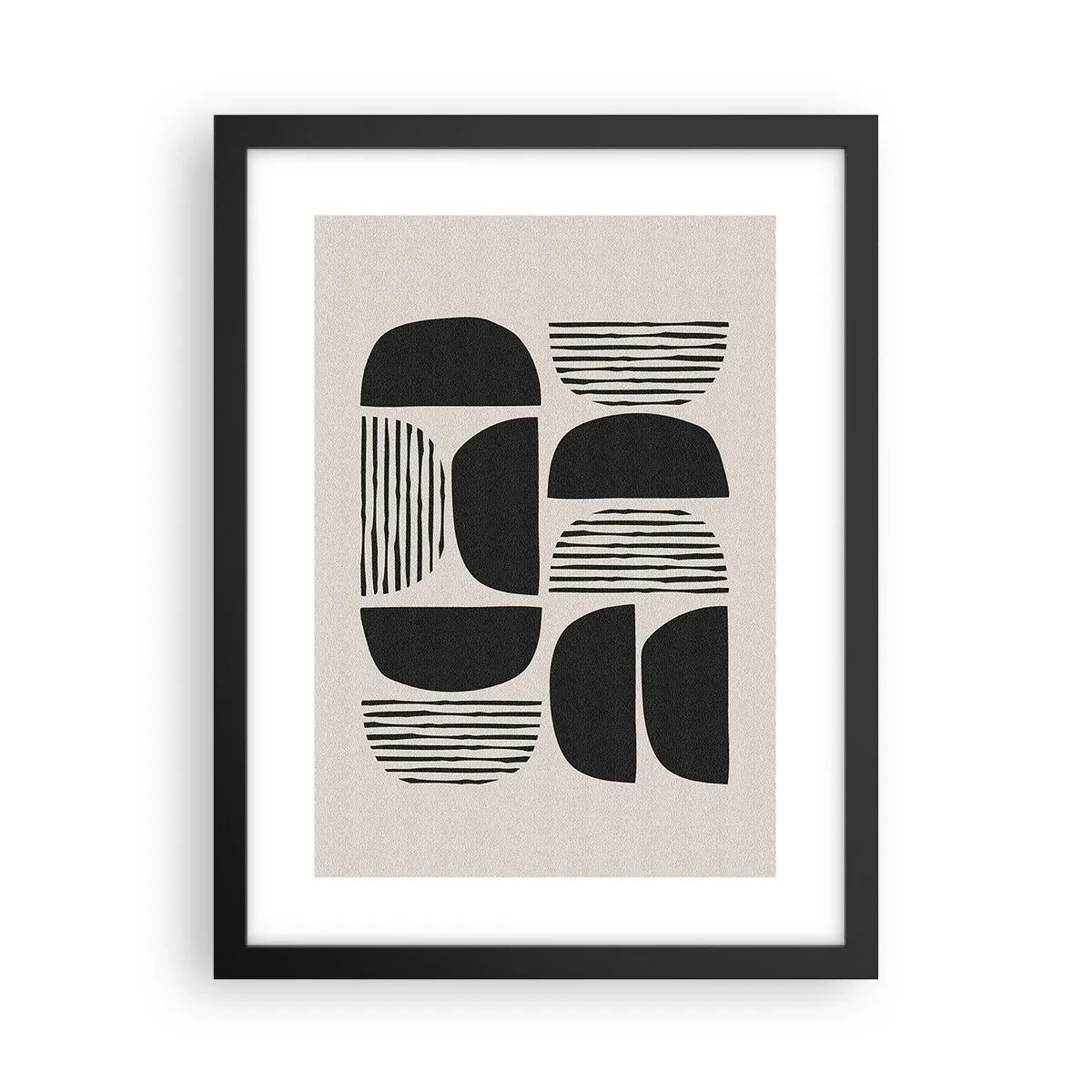 Póster en marco negro - Arreglos a medias - 30x40 cm