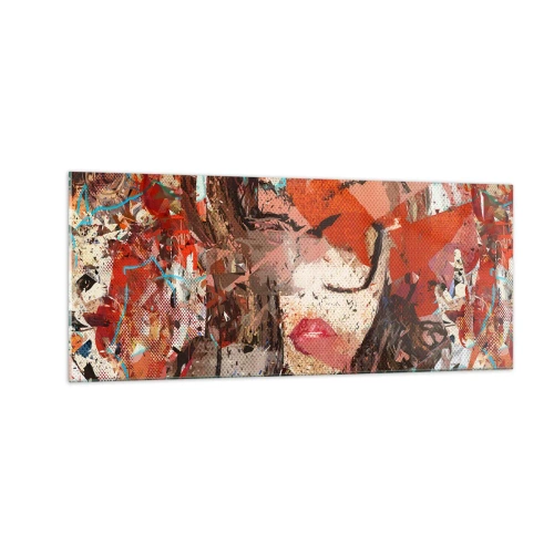Cuadro sobre vidrio - Impresiones sobre Vidrio - Nadie sabe cómo eres realmente - 100x40 cm