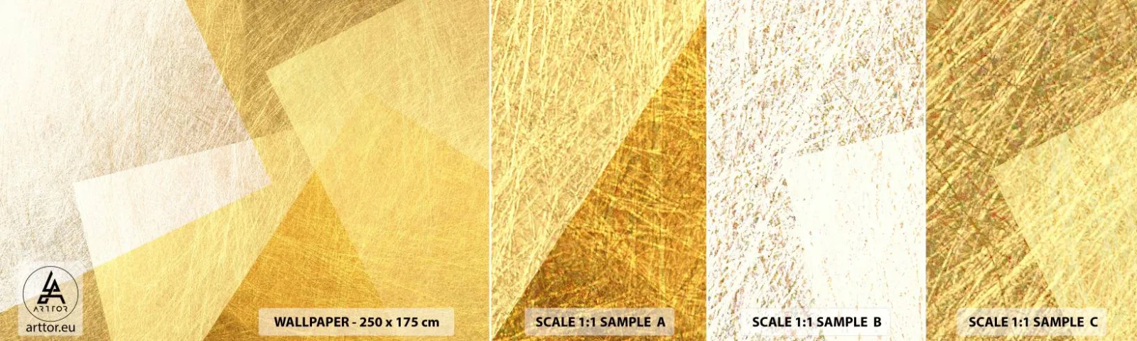 Muestra De Fotomural Standard Eco - Tiempo de geometría - Brillante, Textura, Geométrico - 100x30 cm