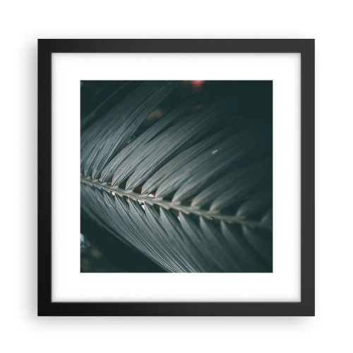 Póster en marco negro - La precisión de la naturaleza - 30x30 cm