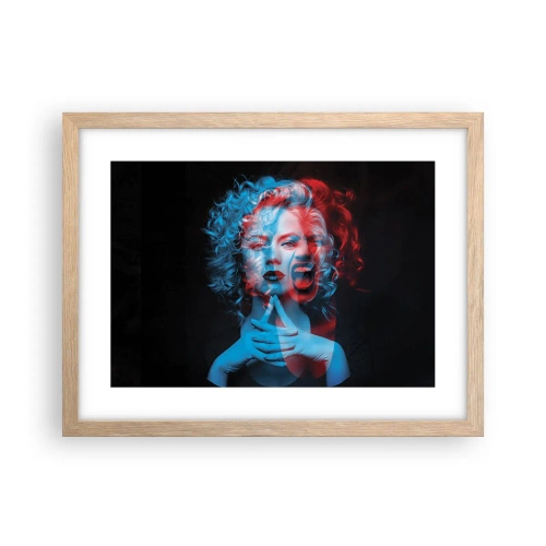 Póster en marco roble claro - Alter ego - 40x30 cm