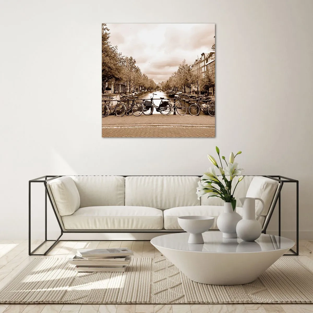 Cuadro sobre vidrio - Impresiones sobre Vidrio - Holanda solo hay una - 40x40 cm