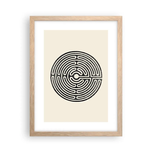 Póster en marco roble claro - Orden misterioso - 30x40 cm