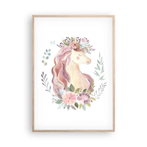 Póster en marco roble claro - Una invitación al mundo de los cuentos de hadas - 70x100 cm