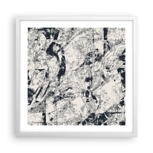 Póster en marco blanco - La interpenetración de los opuestos - 50x50 cm