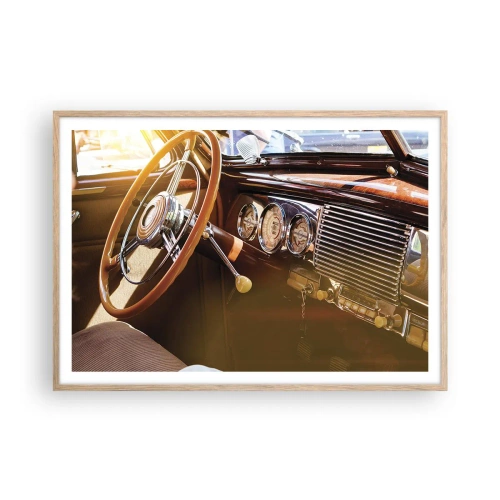 Póster en marco roble claro - Un soplo de lujo del pasado - 100x70 cm