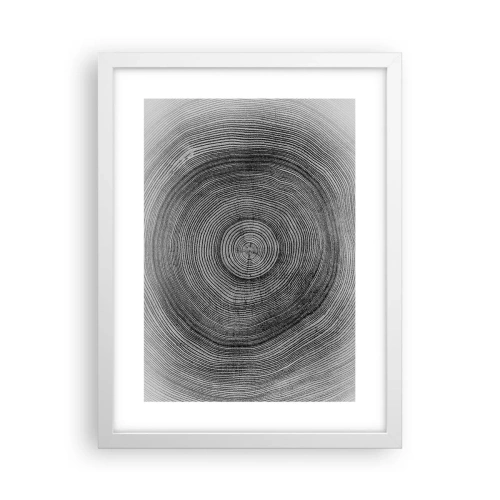 Póster en marco blanco - El paso del tiempo - 30x40 cm