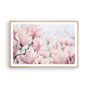 Póster en marco roble claro - La perfección de la sutileza - 91x61 cm