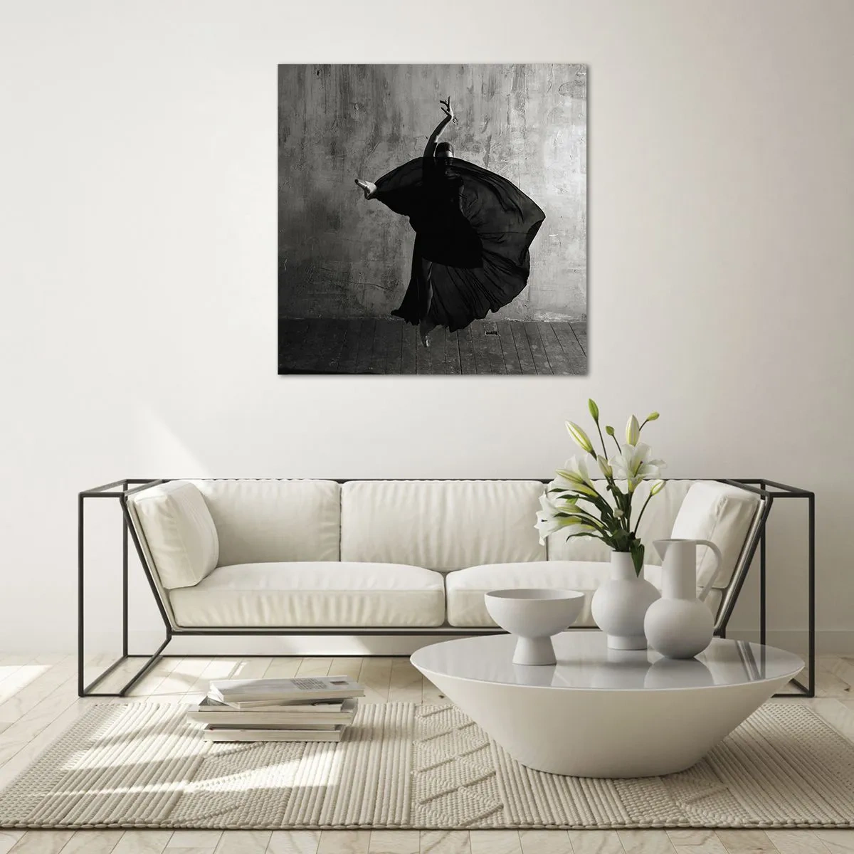 Cuadro sobre vidrio - Impresiones sobre Vidrio - Cargada de pasión - 40x40 cm