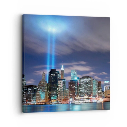 Cuadro sobre lienzo - Impresión de Imagen - Con luz para alcanzar el cielo - 30x30 cm