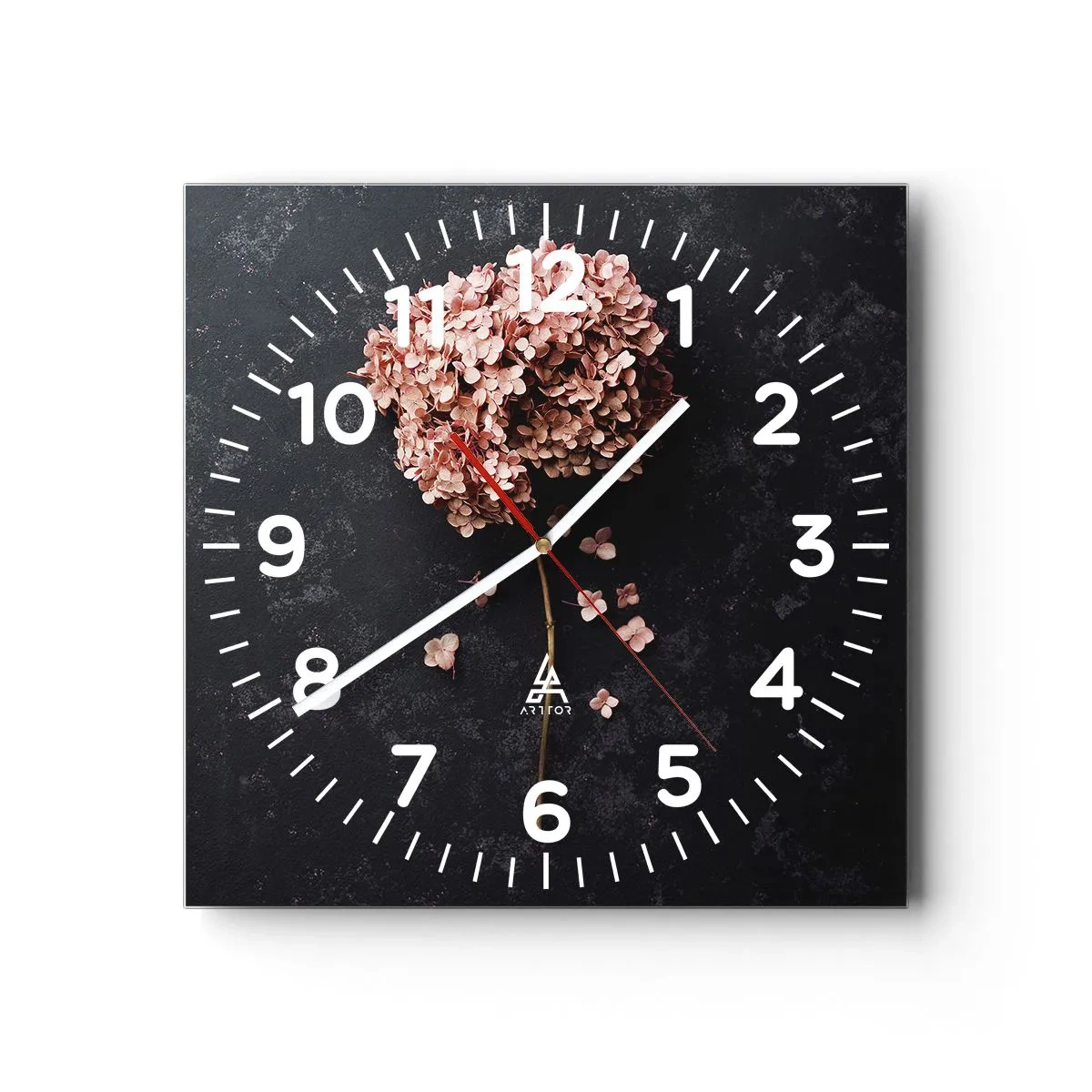 Reloj de pared - Reloj de vidrio - Un signo verdaderamente romántico - 40x40 cm