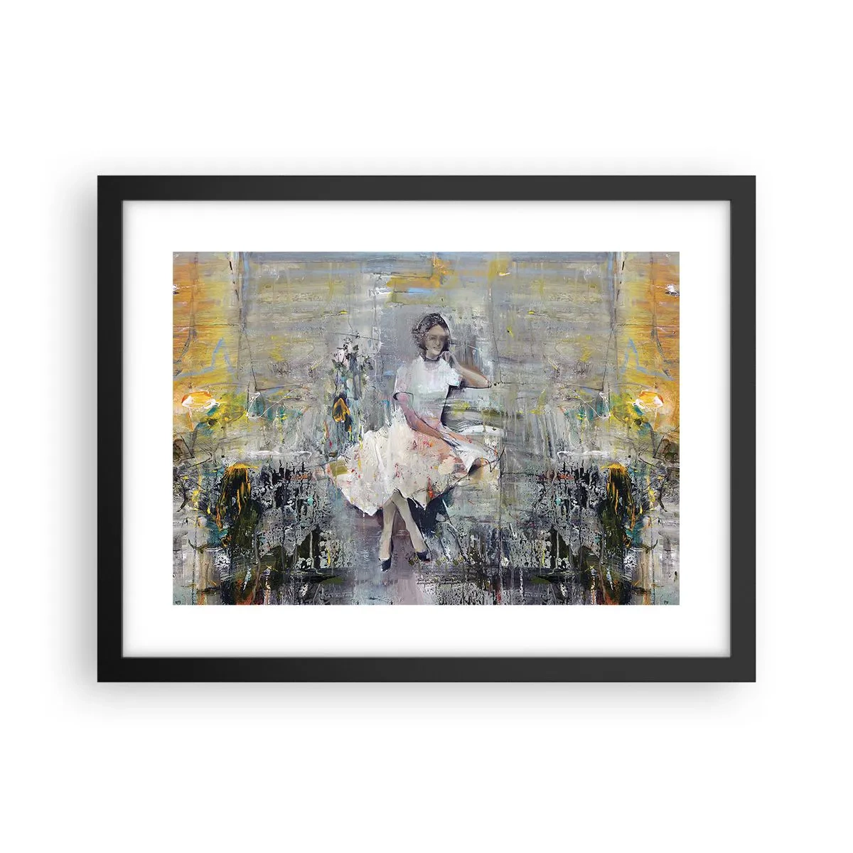 Póster en marco negro - Clásica y moderna - 40x30 cm