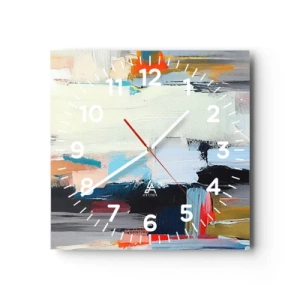 Reloj de pared - Reloj de vidrio - ¿Existe un método único? - 40x40 cm