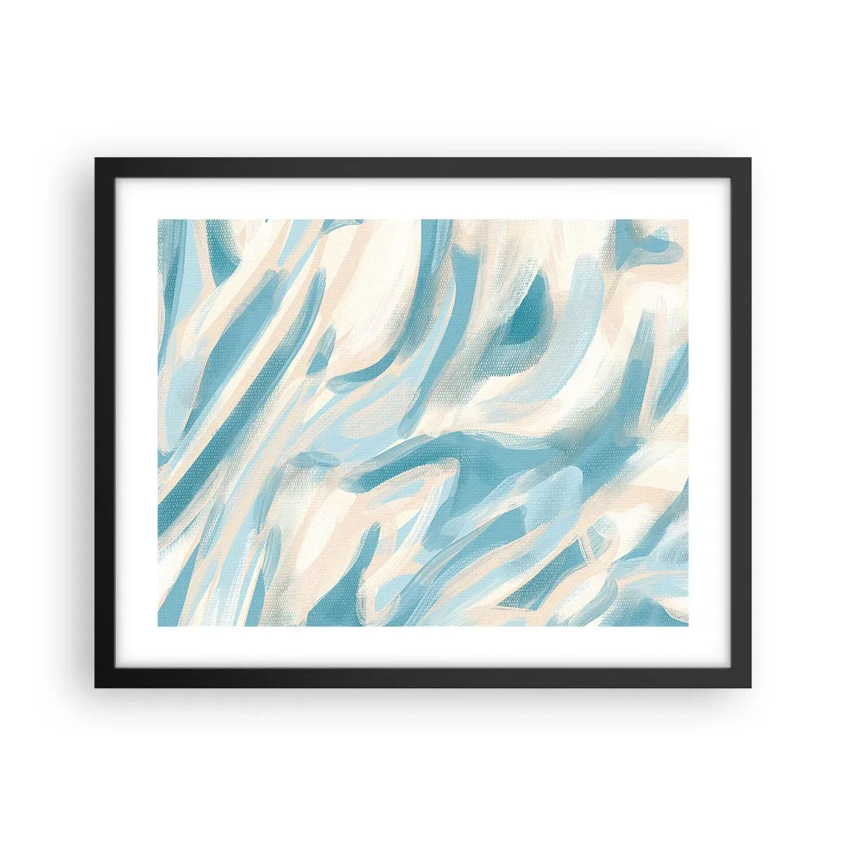 Póster en marco negro - Brisas primaverales - 50x40 cm