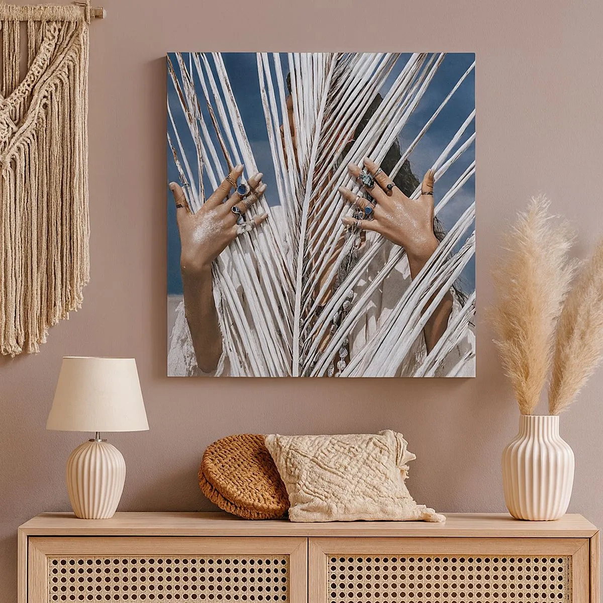 Cuadro sobre lienzo - Impresión de Imagen - ¿La mujer chamana? - 30x30 cm