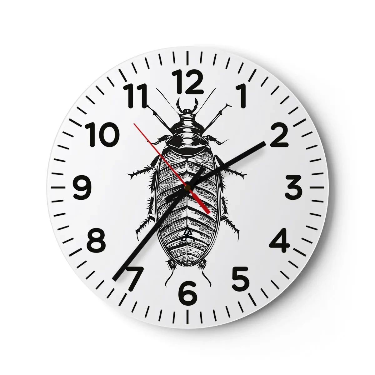 Reloj de pared - Reloj de vidrio - ¡Qué espécimen! - 40x40 cm