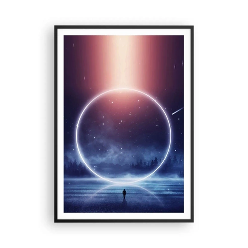 Póster en marco negro - Ya están aquí... - 70x100 cm