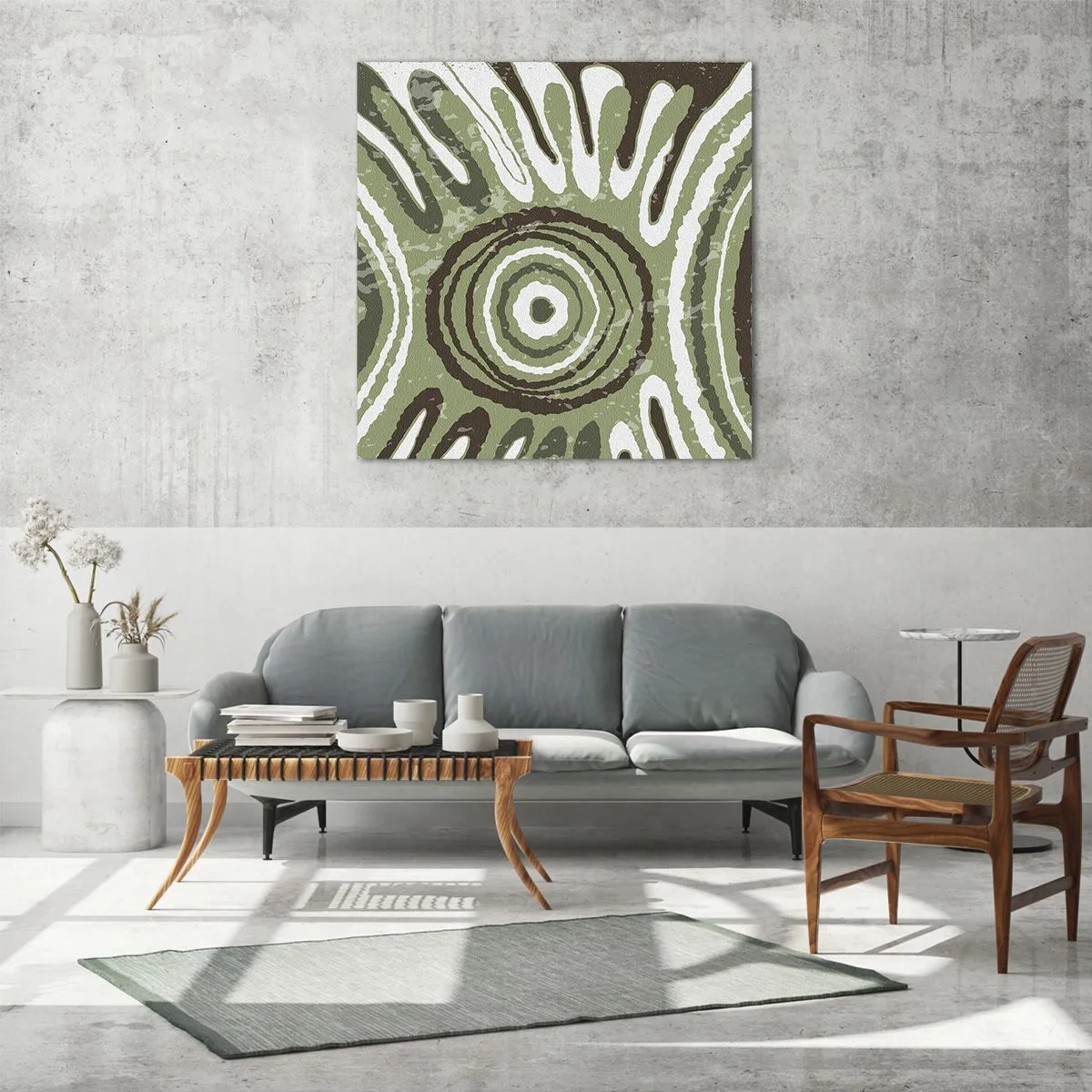Cuadro sobre vidrio - Impresiones sobre Vidrio - Explosión de emociones - 40x40 cm