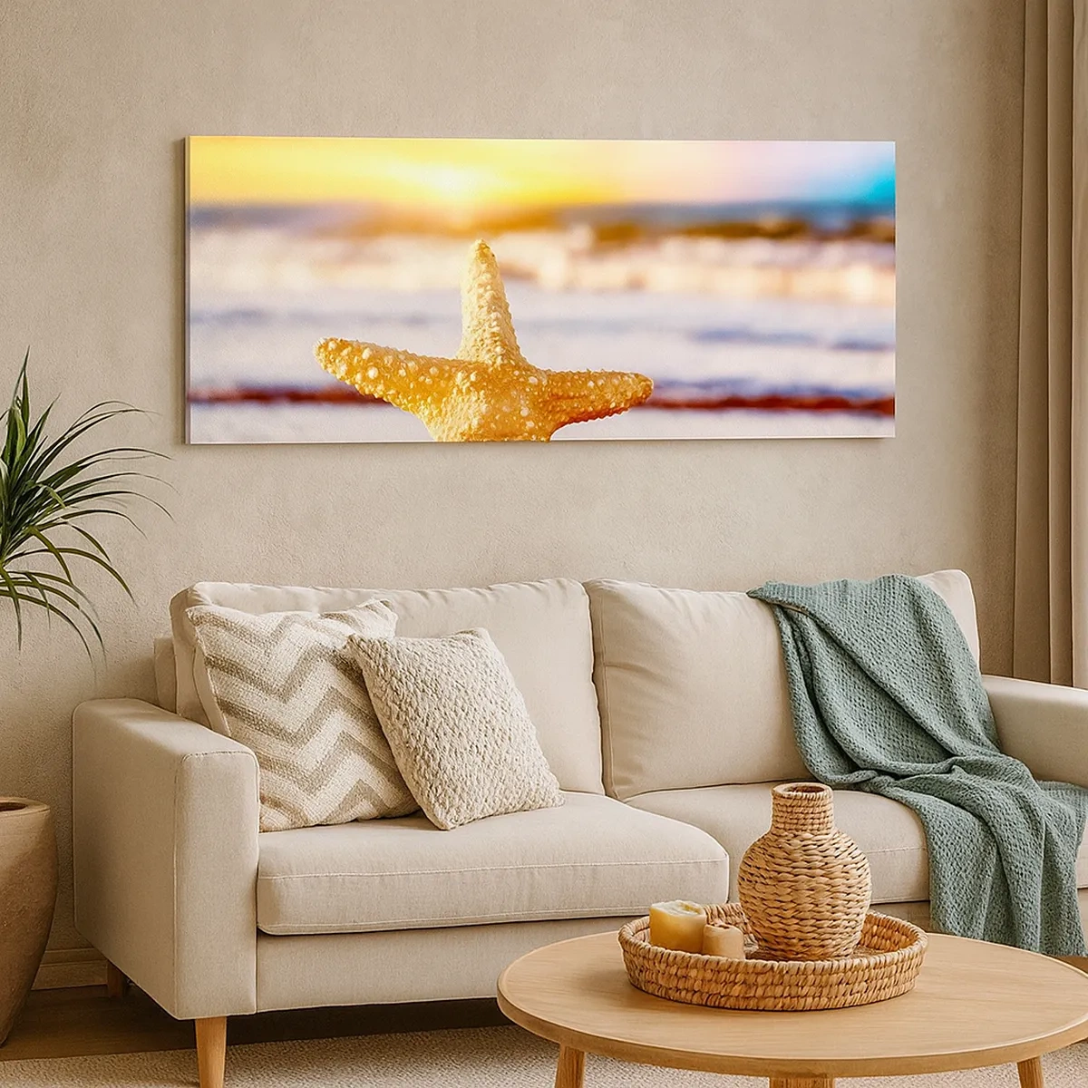 Cuadro sobre lienzo - Impresión de Imagen - Regalo del mar - 30x30 cm