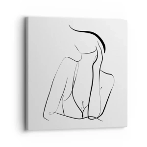 Cuadro sobre lienzo - Impresión de Imagen - En la ola de sueños - 30x30 cm