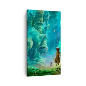 Cuadro sobre lienzo - Impresión de Imagen - Del gran libro de los cuentos de hadas - 45x80 cm