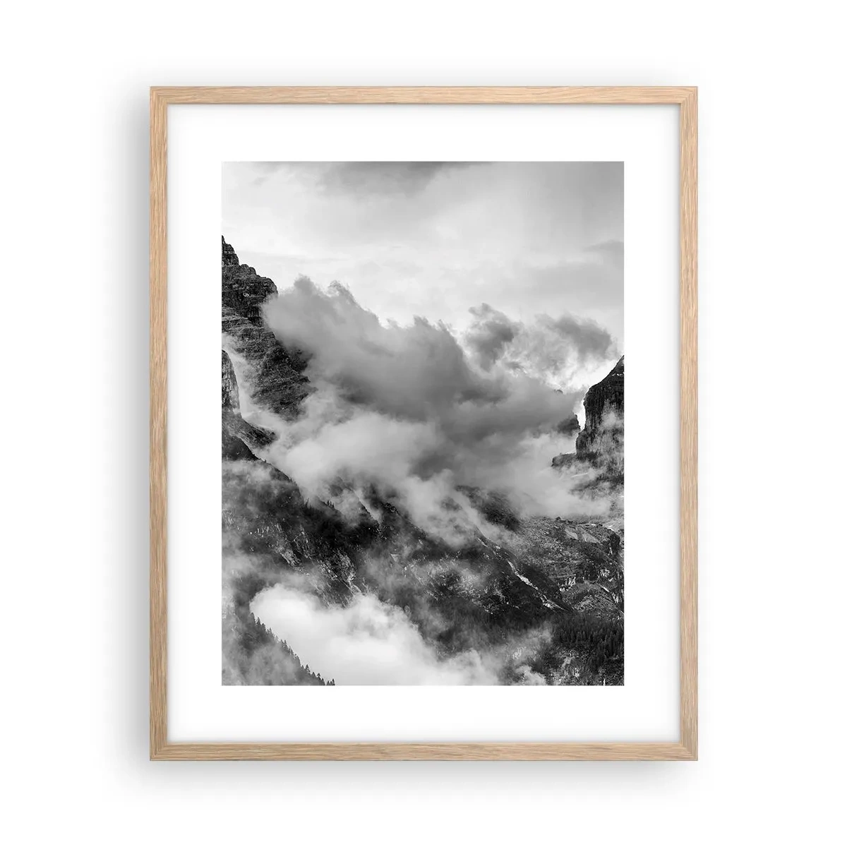 Póster en marco roble claro - Hermoso y cruel - 40x50 cm