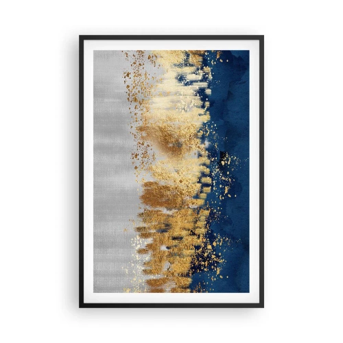 Póster en marco negro - Composición moderna con chispas - 61x91 cm