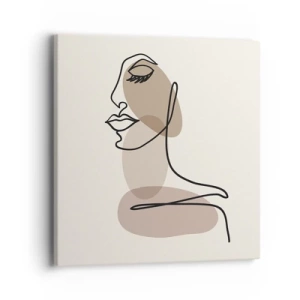 Cuadro sobre lienzo - Impresión de Imagen - Escucharse a sí misma - 40x40 cm