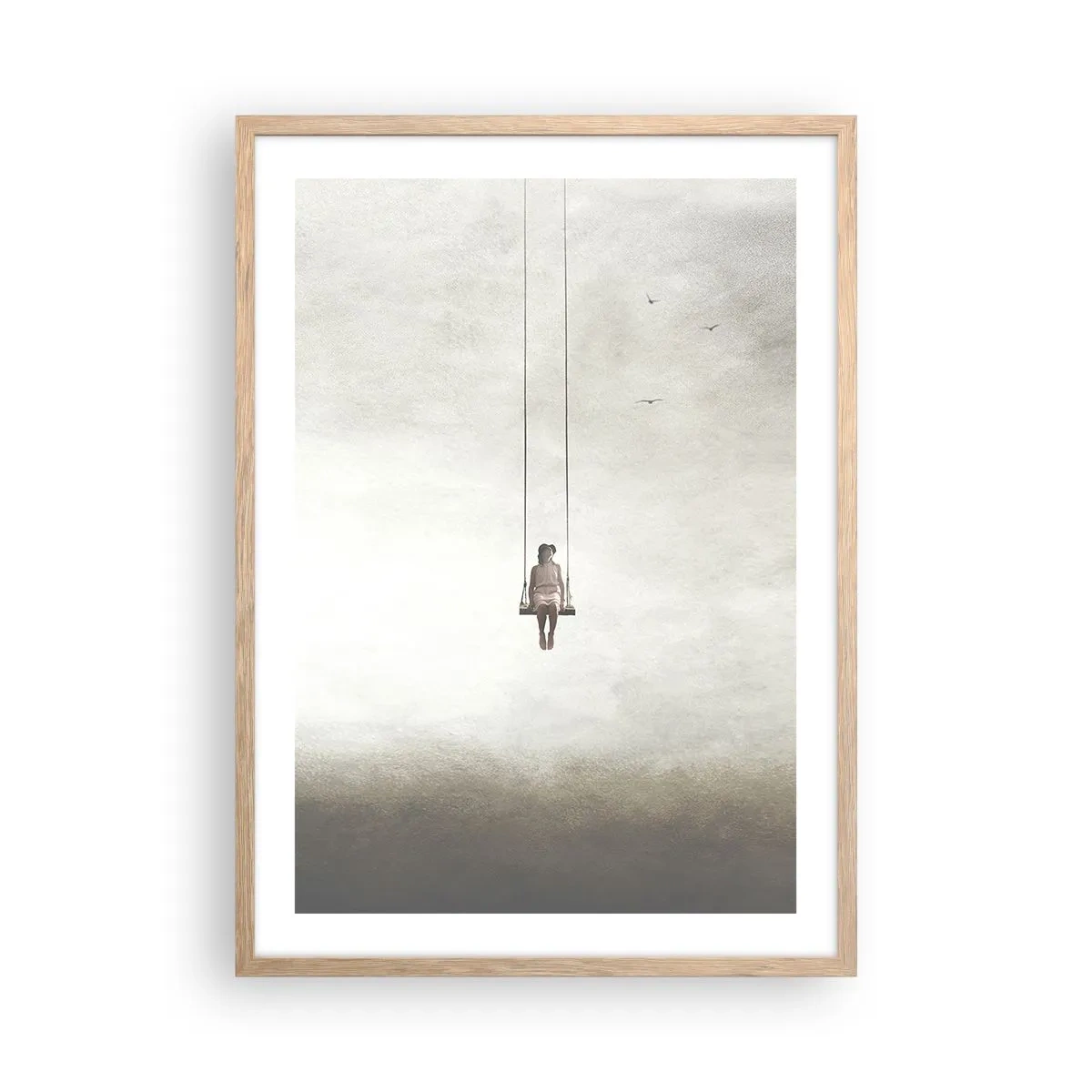 Póster en marco roble claro - El niño que llevamos dentro - 50x70 cm