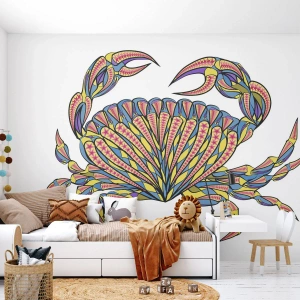 Fotomural Premium Canvas - Joyas del mar - Cangrejo, Para niños, Gráficos - 350x256 cm