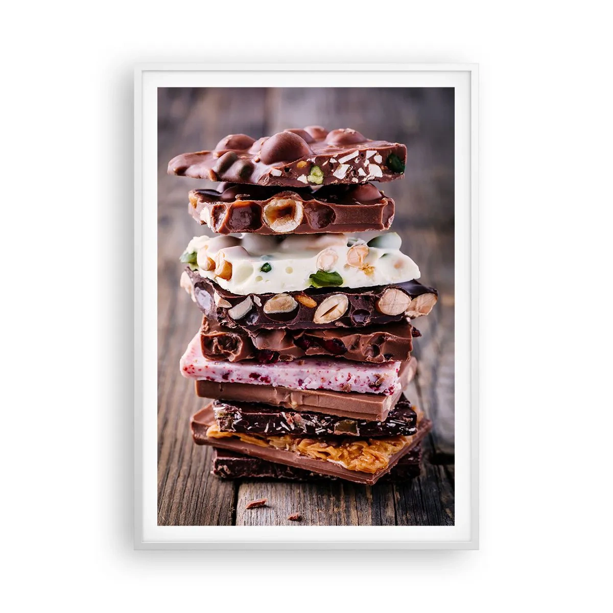 Póster en marco blanco - Dulce perspectiva - 70x100 cm