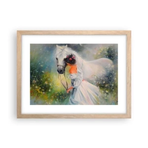 Póster en marco roble claro - Como si de un hermoso sueño se tratara - 40x30 cm