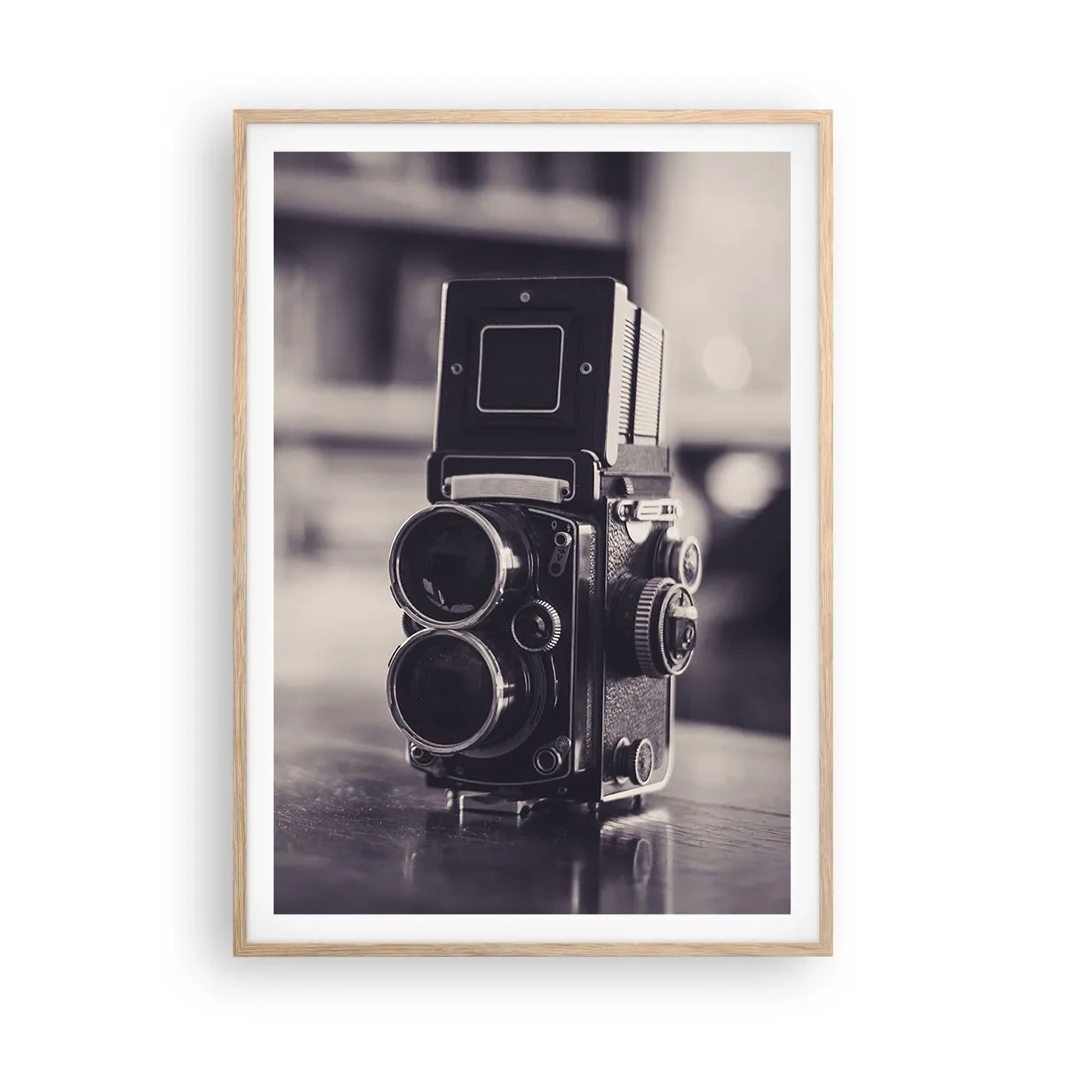 Póster en marco roble claro - La magia de la fotografía antigua - 70x100 cm