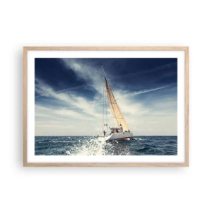 Póster en marco roble claro - ¡No nos alcanzarán! - 70x50 cm