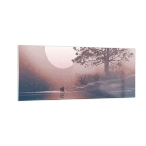 Cuadro sobre vidrio - Impresiones sobre Vidrio - Rarezas nocturnas - 100x40 cm
