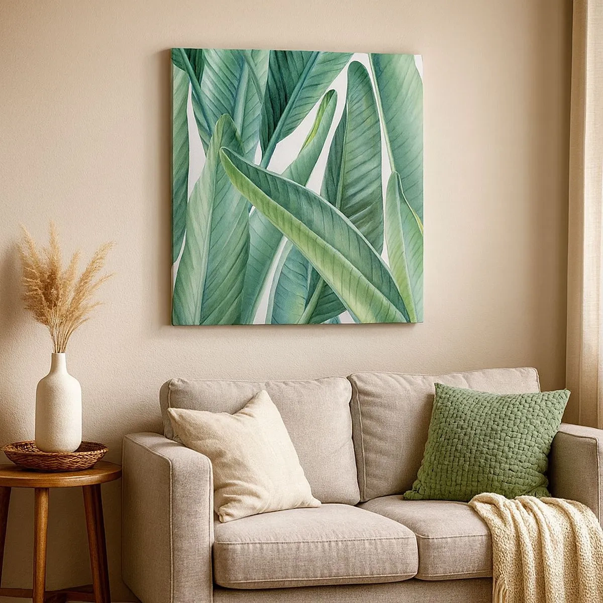 Cuadro sobre lienzo - Impresión de Imagen - Vegetación en estado puro - 30x30 cm