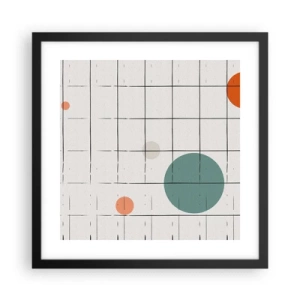 Póster en marco negro - Atrapados. ¿Nosotros o ellos? - 40x40 cm